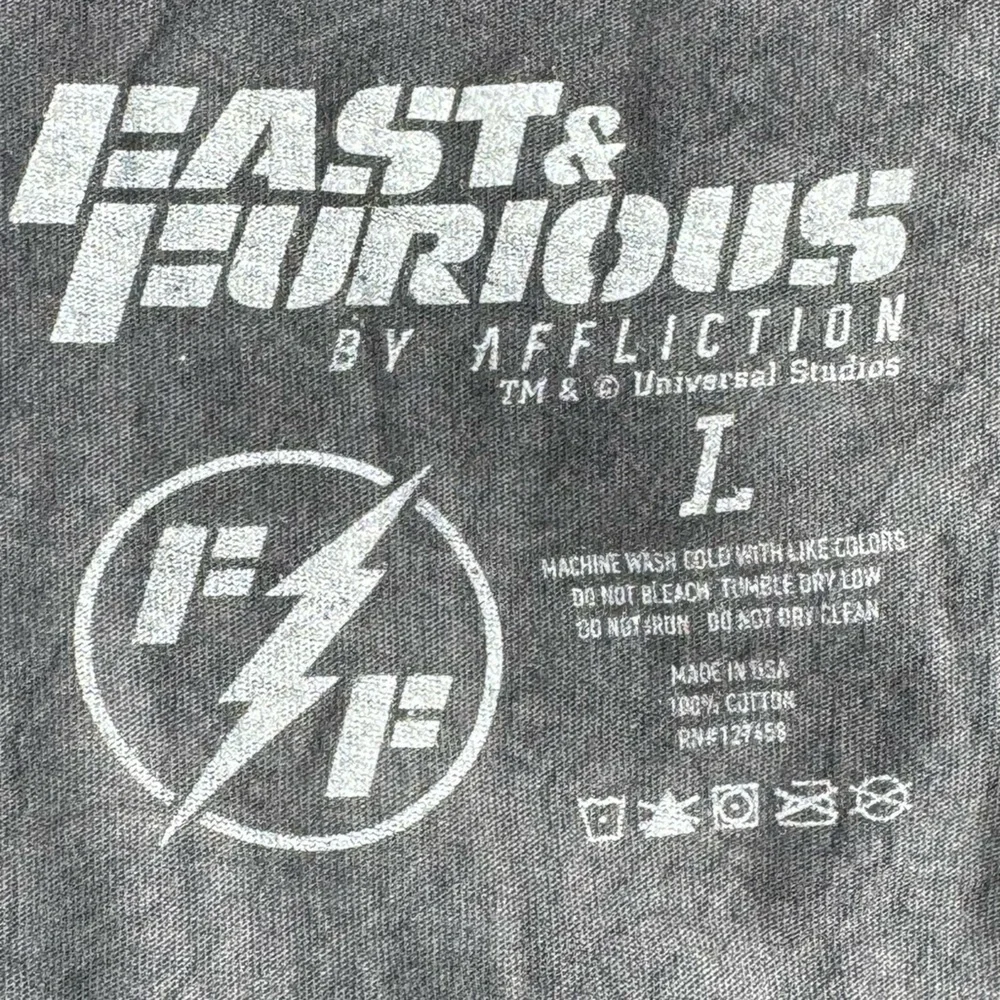 Fast & Furious By Affliction Men’s Short Sleeve T-Shirt - Size: Large / 2XL- NWT - Picture 10 of 11